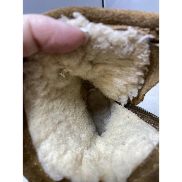 Bearpaw Evangeline Toddler Boots Size 8 Browns Wool Blend Footbed 2414Y F48 - Picture 8 of 10